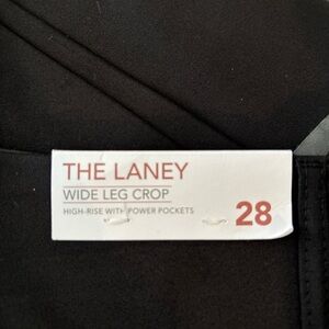 Lane Bryant Black Wide Leg Crop Pants